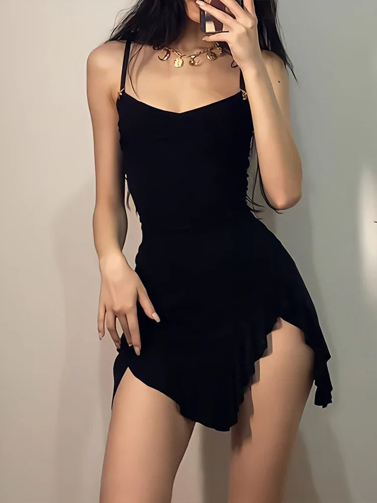 Sara Sexy Mini Jurk - Rugloze Bodycon Feestjurk