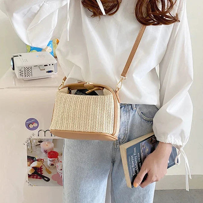 Trendy geweven emmertas - Summer Seaside Essential