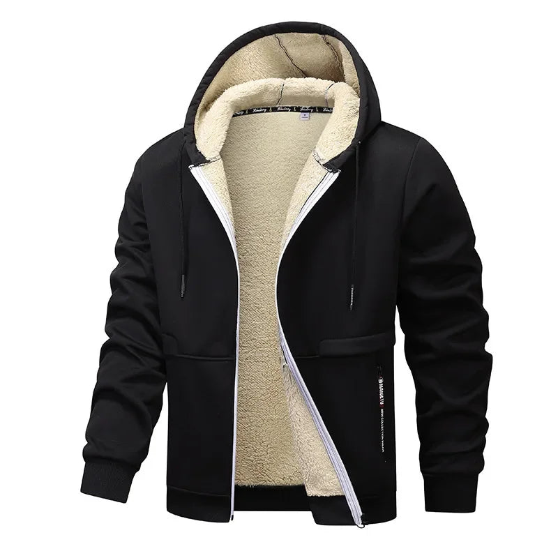 Heren Casual Fleece Bomberjas – Comfortabele Losse Pasvorm