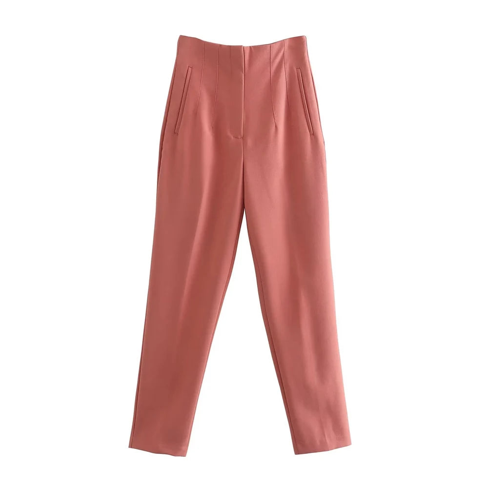Variant image for Damesbroek Hoge Taille Zwart M Katoen Vintage-5
