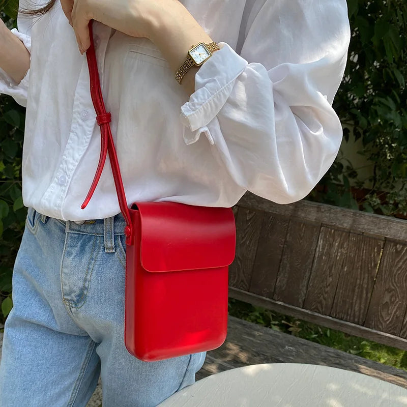 De OUSU Mini PU-leren portemonnee