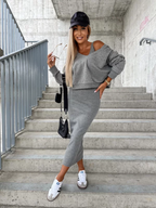 Sharon Set: Mouwloze jurk en hoodie 0