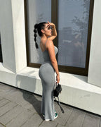 Casual zachte lounge maxi-jurk