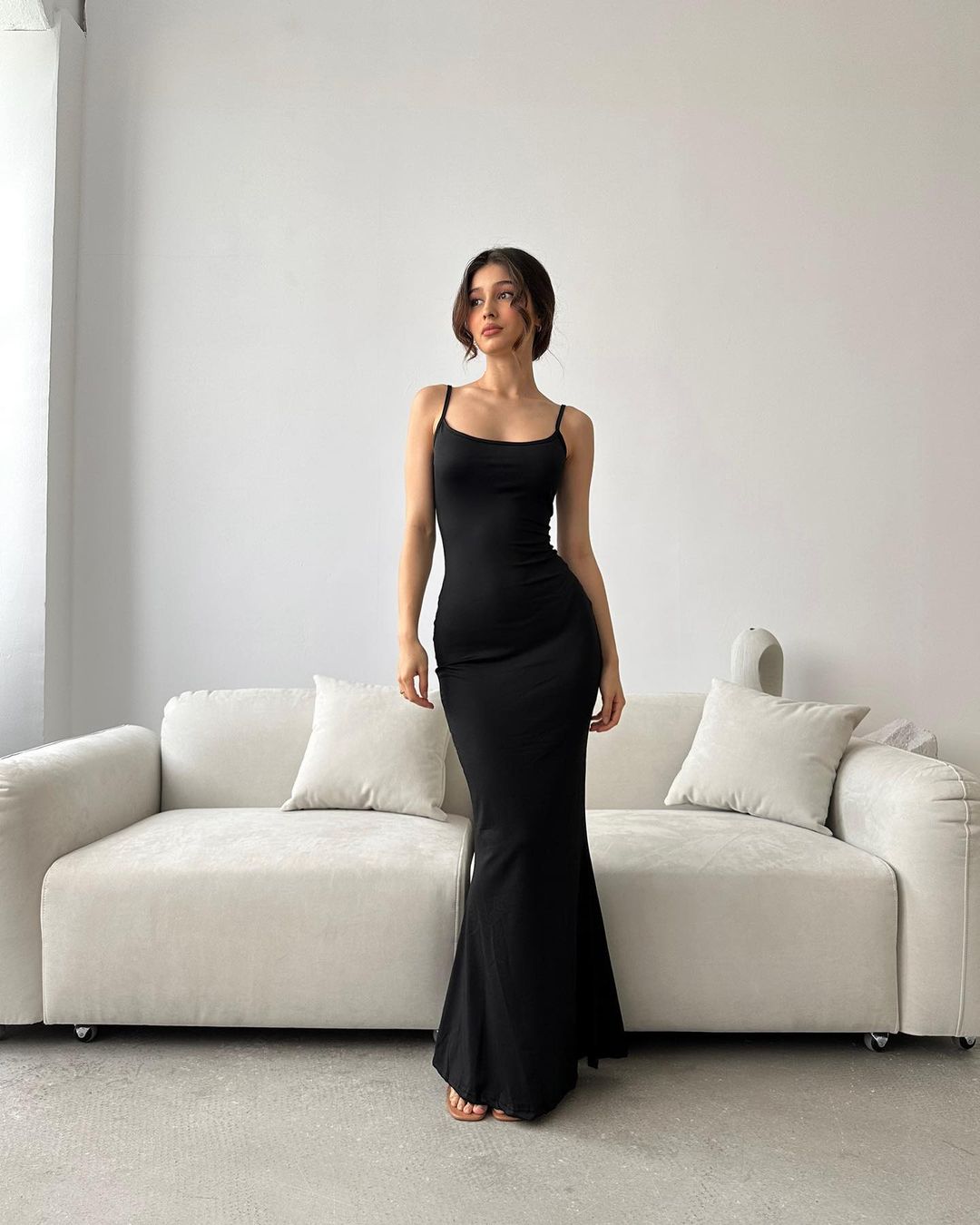 Casual zachte lounge maxi-jurk