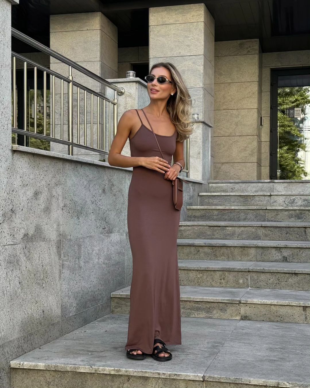 Casual zachte lounge maxi-jurk