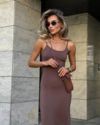 Casual zachte lounge maxi-jurk