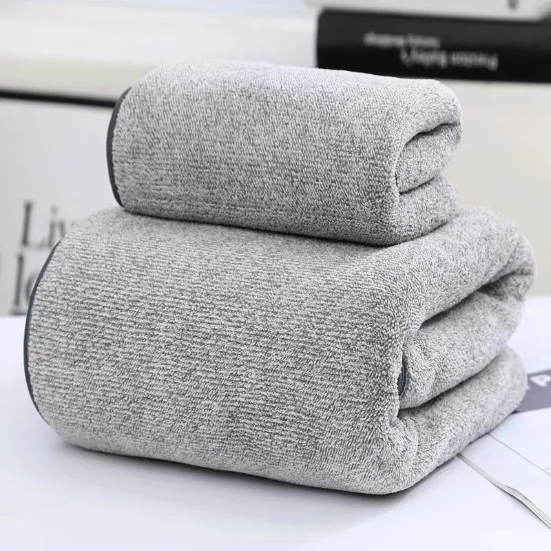 Sneldrogende Bamboe Handdoekset – Zacht en Absorberend, 2-delig 4