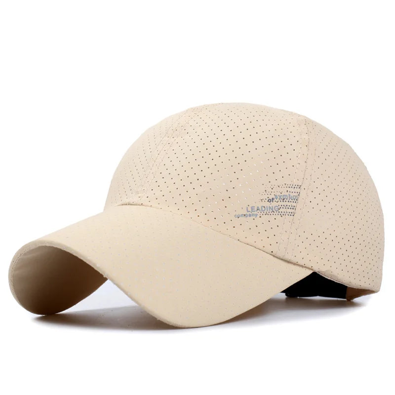 Sneldrogende Multicolored Baseball Cap Voor Outdoor Activiteiten