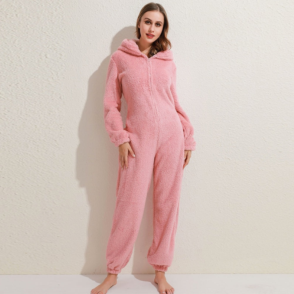 SnugglePaws - Superzachte Fleece Onesie met Berenoortjes 0