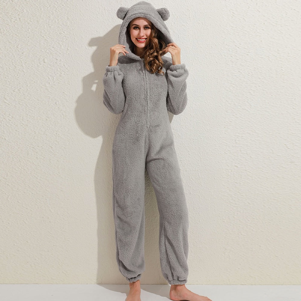 SnugglePaws - Superzachte Fleece Onesie met Berenoortjes 3