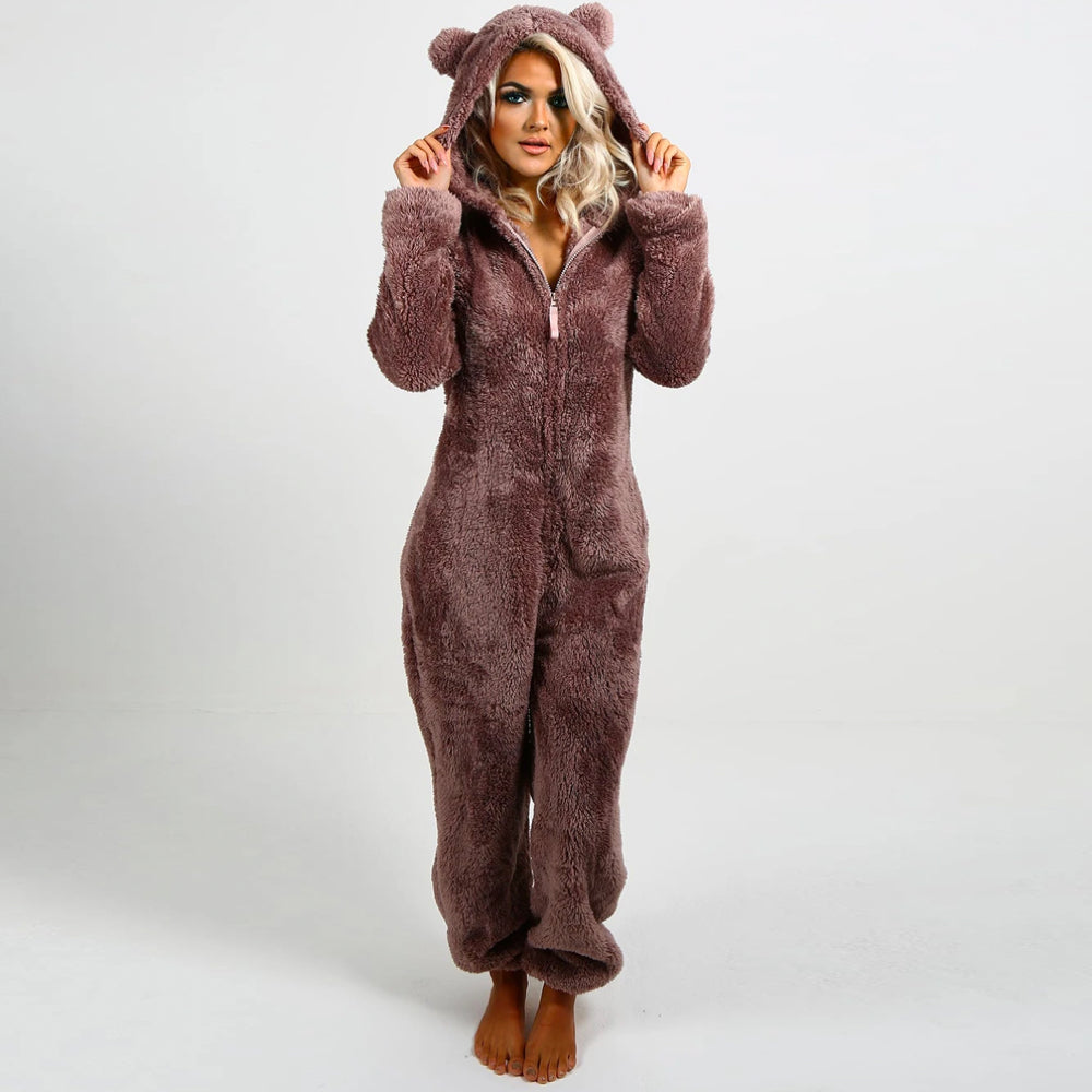SnugglePaws - Superzachte Fleece Onesie met Berenoortjes 7