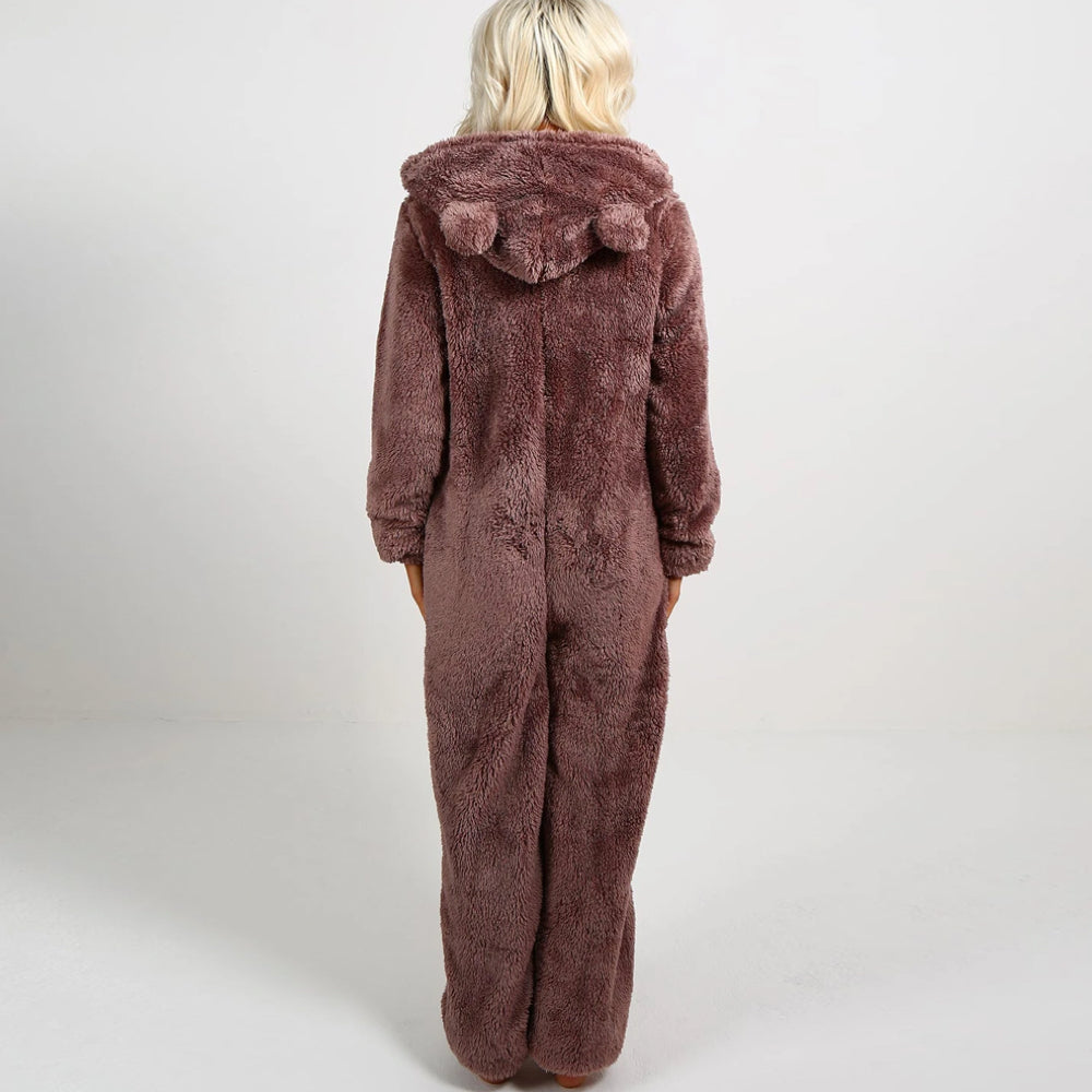 SnugglePaws - Superzachte Fleece Onesie met Berenoortjes 8