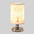 ClearGlow - Moderne Witte Lamp met Houten Voet
