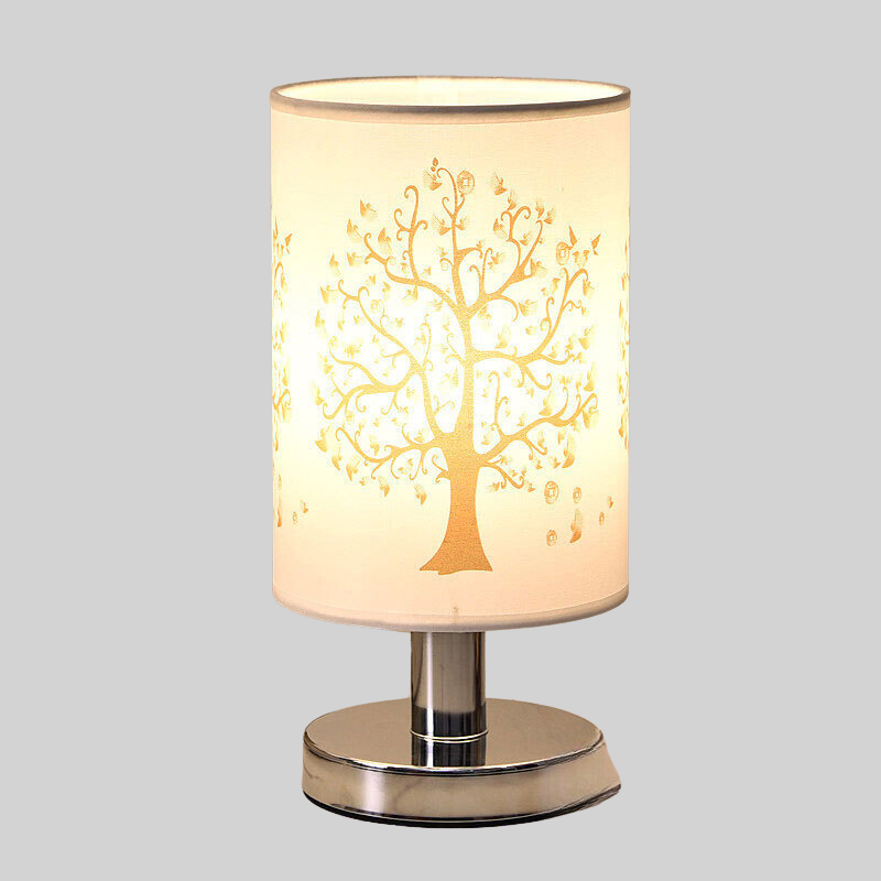 ClearGlow - Moderne Witte Lamp met Houten Voet