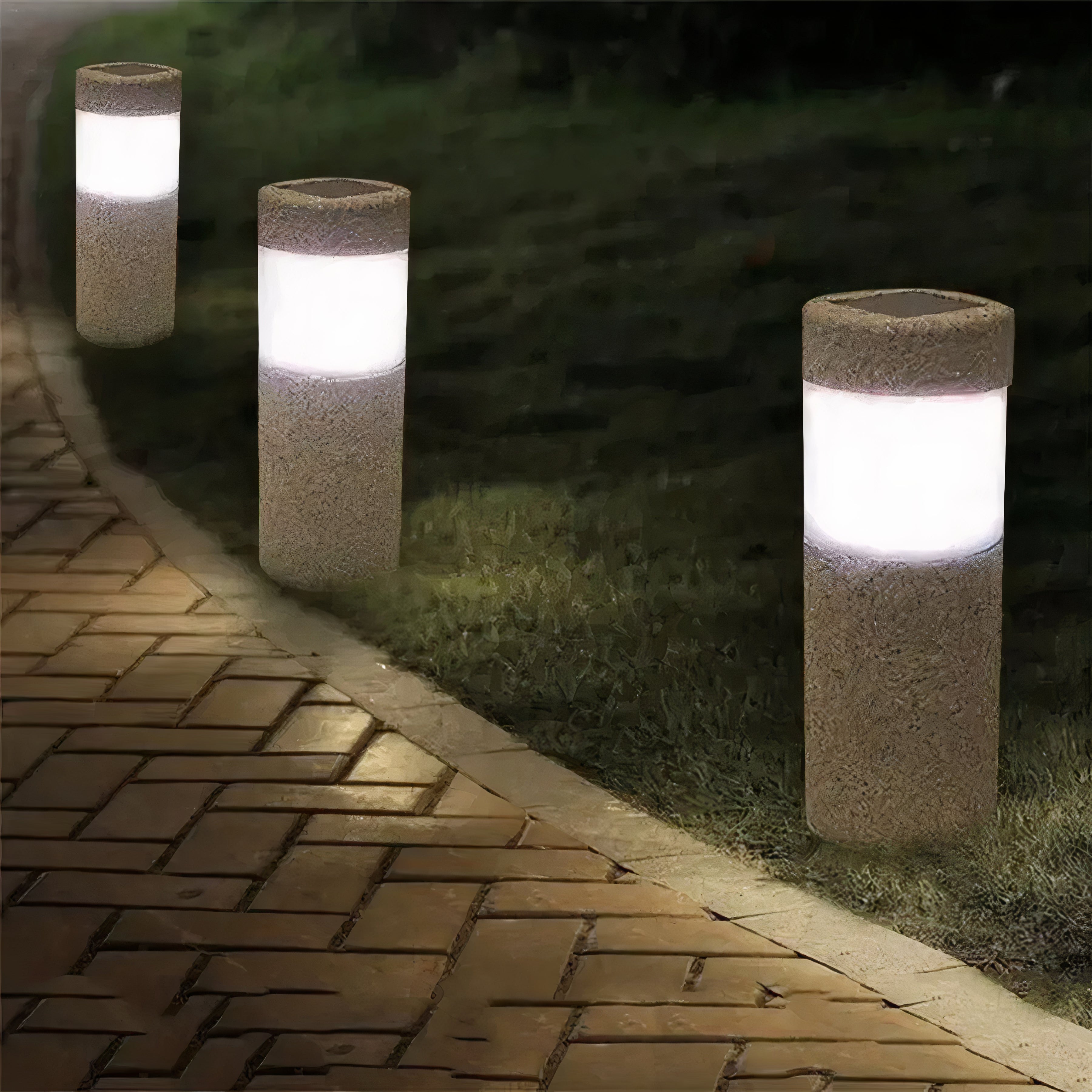 SolarStone - LED Stijlvolle Zonne Tuin Zuil