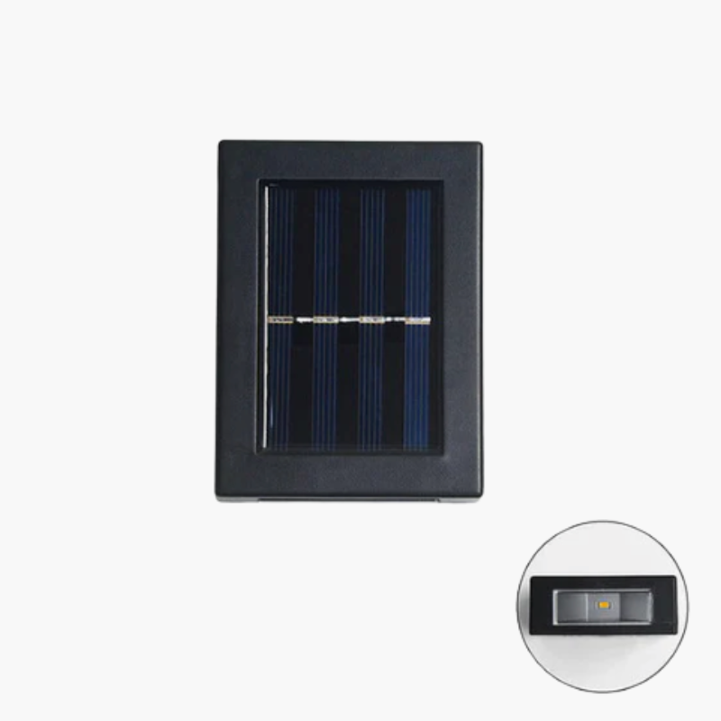 SolarLuxe I LED Wandlamp op Zonne-energie – Automatische Werking