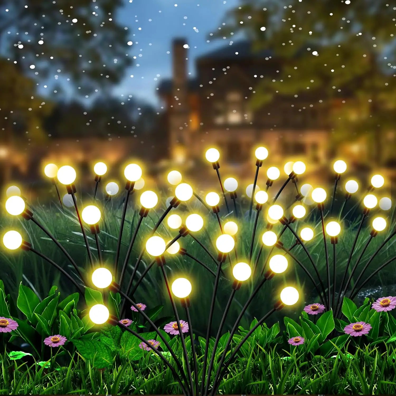 Solar Tuinverlichting met Flexibele Takken en LED - Waterdicht Tuinlampen 6