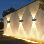 Solar Wandlamp Buiten met IP65 Waterdicht en Zonne-energie 0