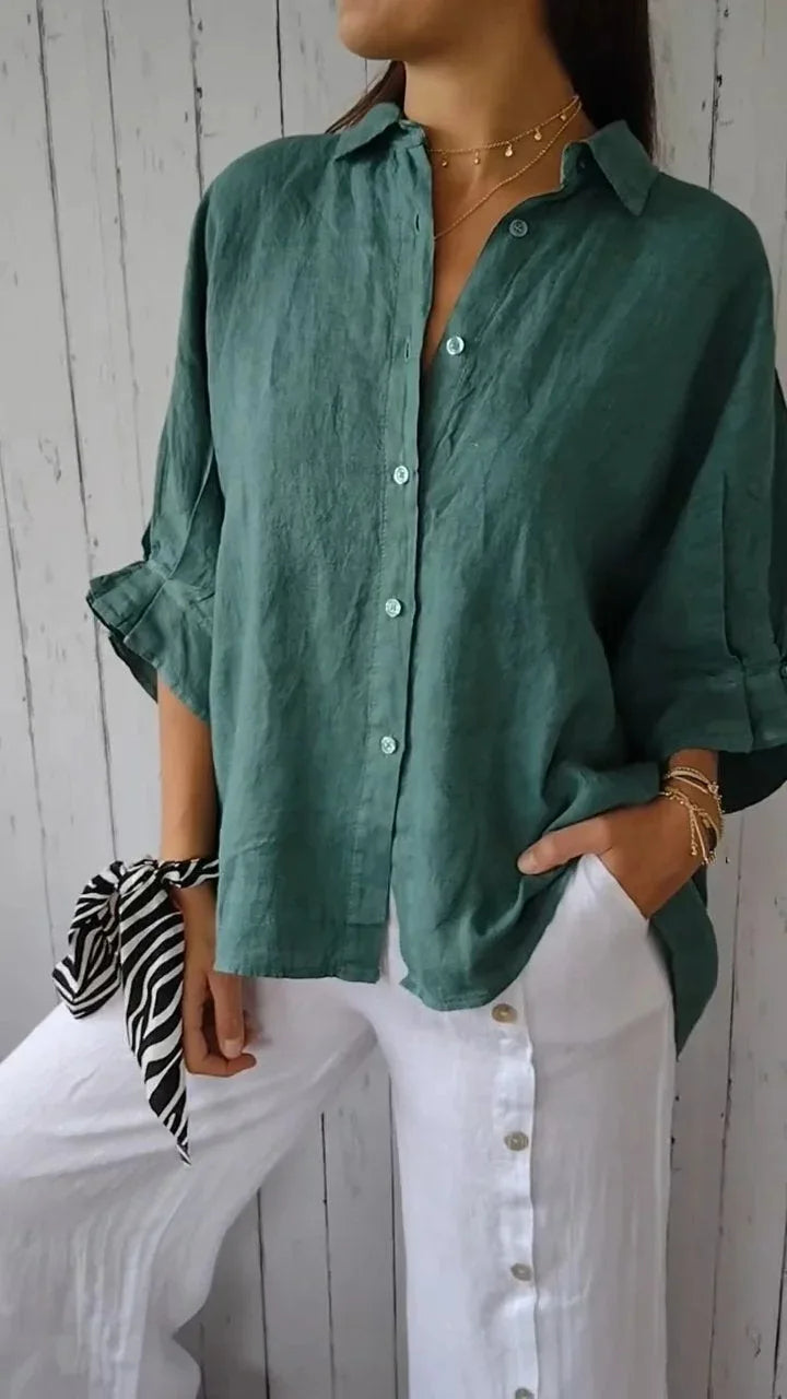 Sophie - Stijlvolle Linnen Damesblouse 2