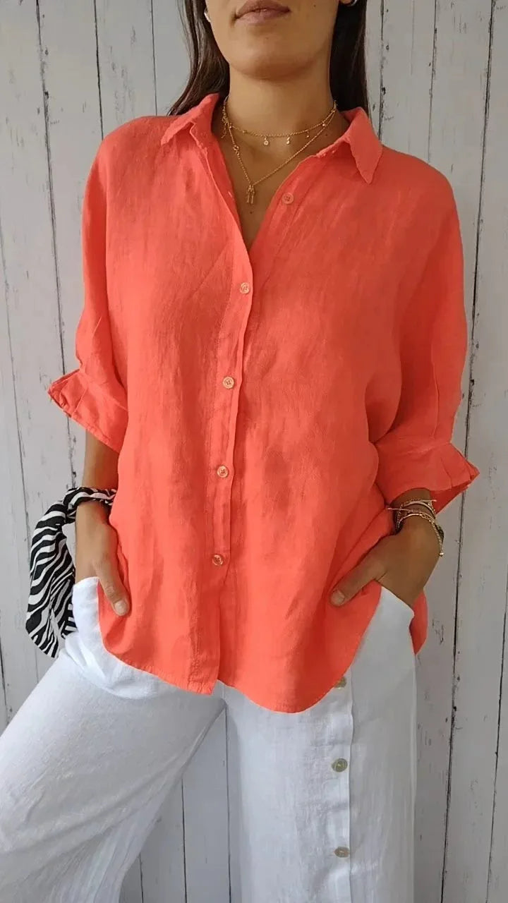Sophie - Stijlvolle Linnen Damesblouse 3