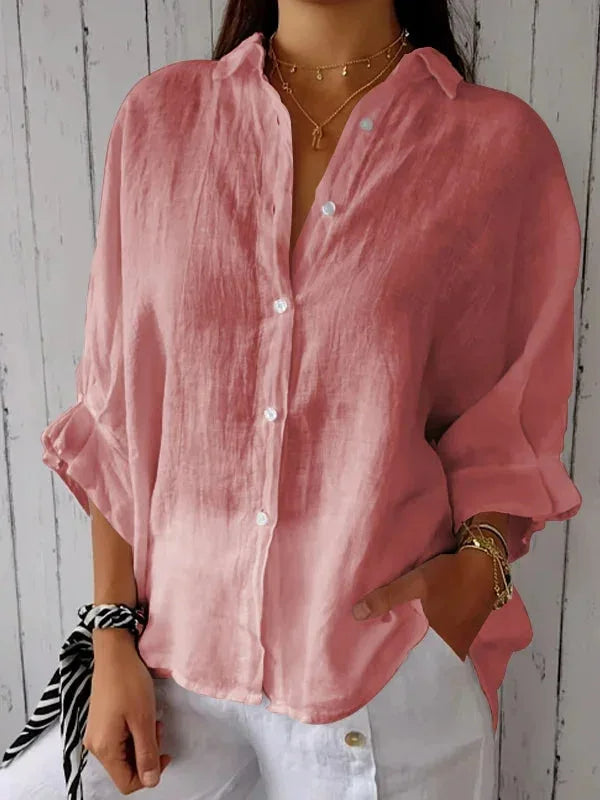 Sophie - Stijlvolle Linnen Damesblouse 4