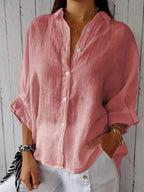 Sophie - Stijlvolle Linnen Damesblouse 4