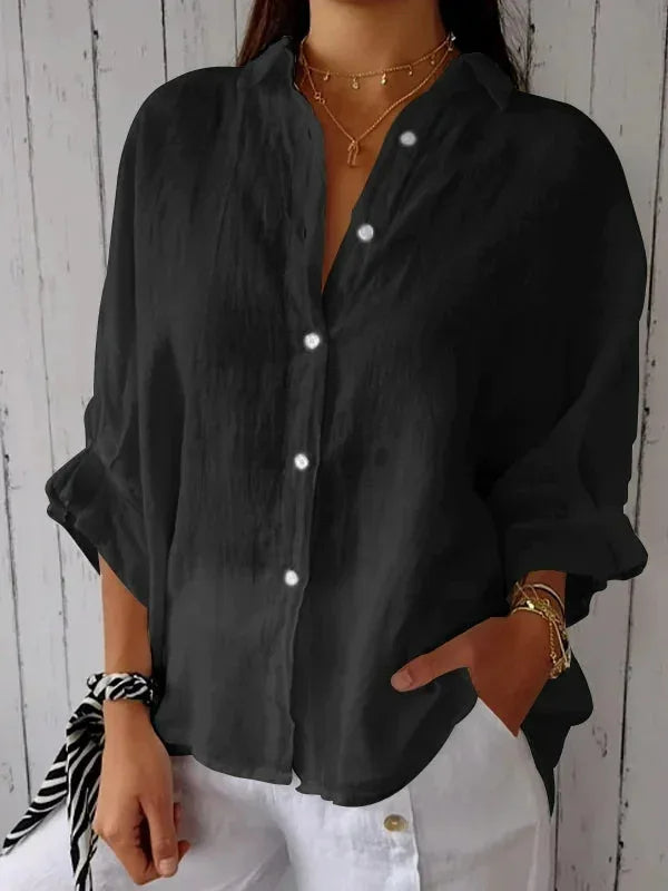 Sophie - Stijlvolle Linnen Damesblouse 5