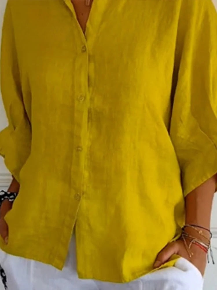 Sophie - Stijlvolle Linnen Damesblouse 8