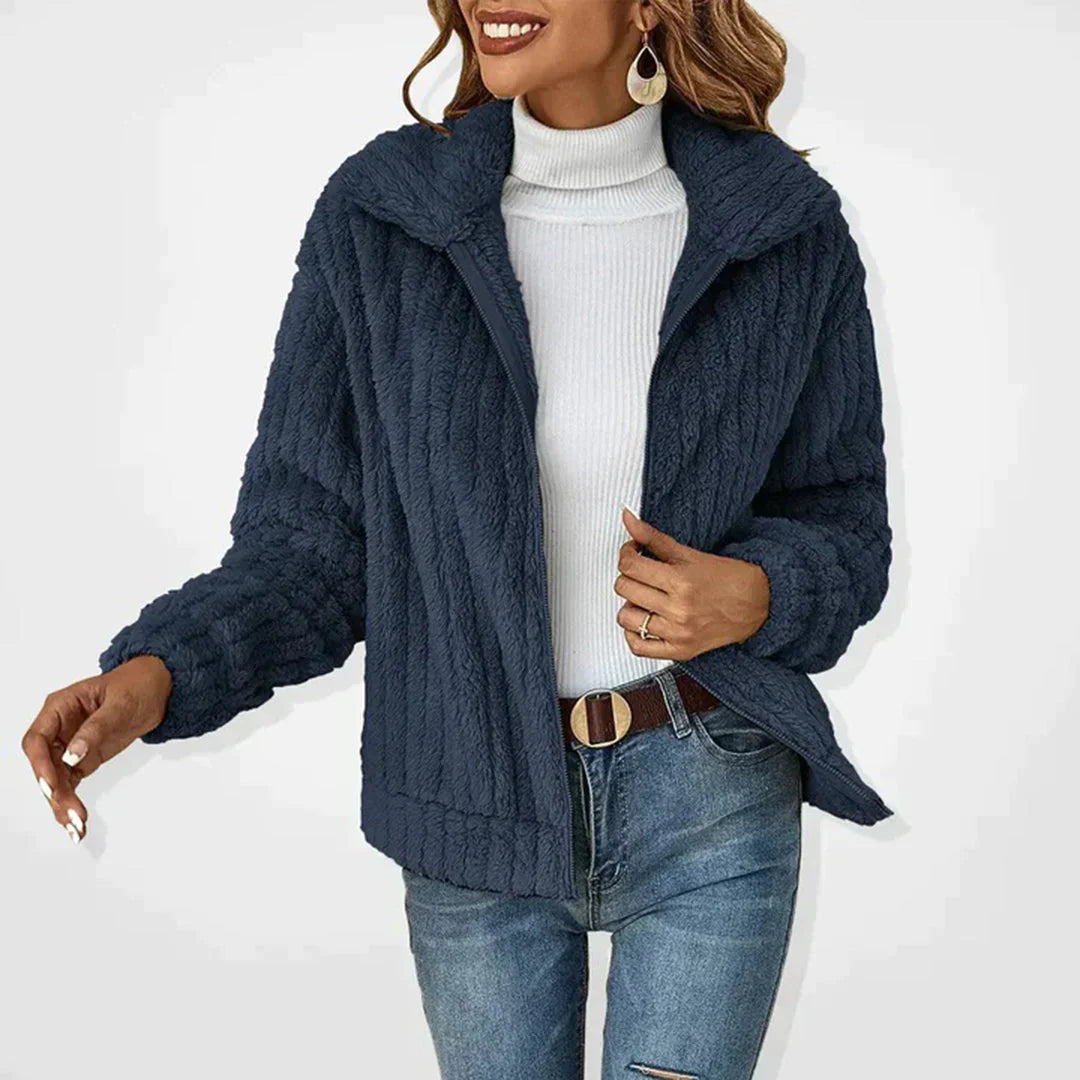 Fleece Vest voor Dames met Ritssluiting en Flatterend Silhouet voor Koude Maanden