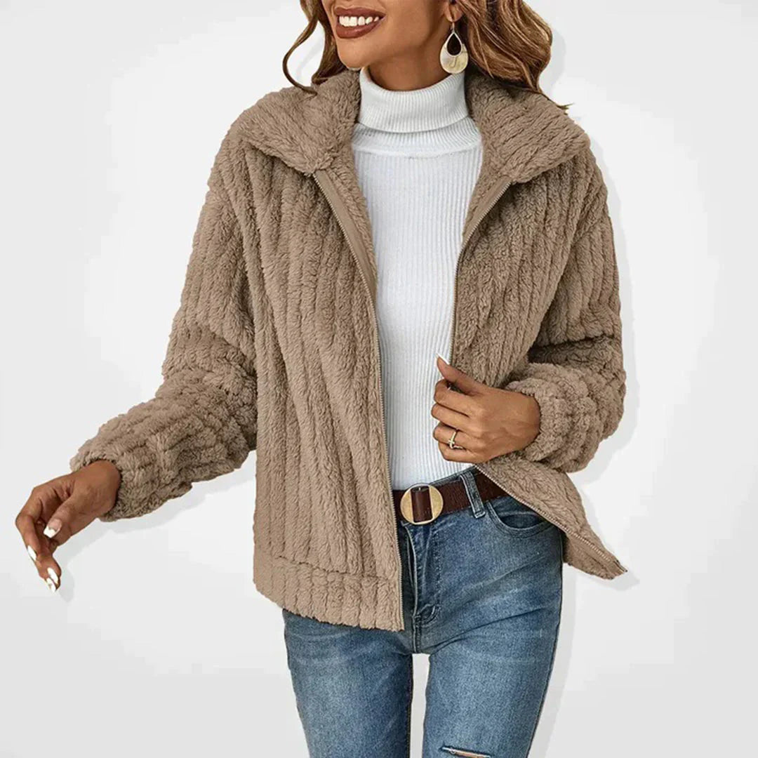 Fleece Vest voor Dames met Ritssluiting en Flatterend Silhouet voor Koude Maanden