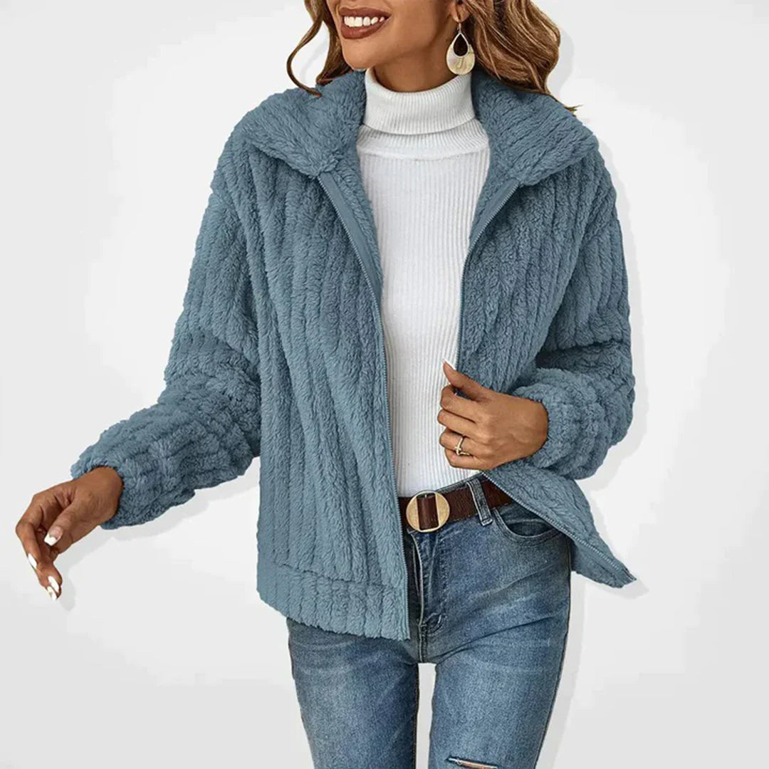 Fleece Vest voor Dames met Ritssluiting en Flatterend Silhouet voor Koude Maanden