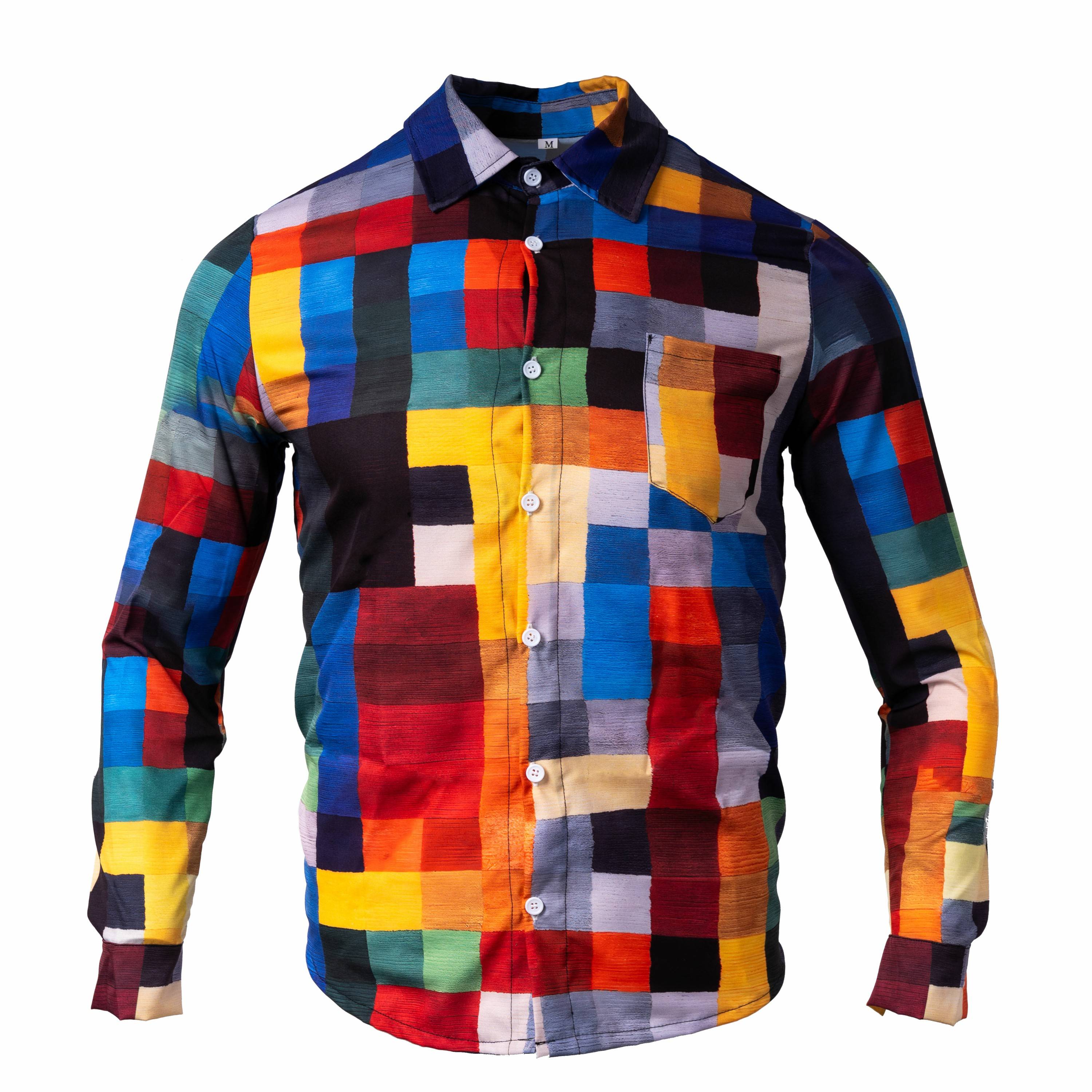Spencer - Geruit kleurrijk unisex overhemd 1