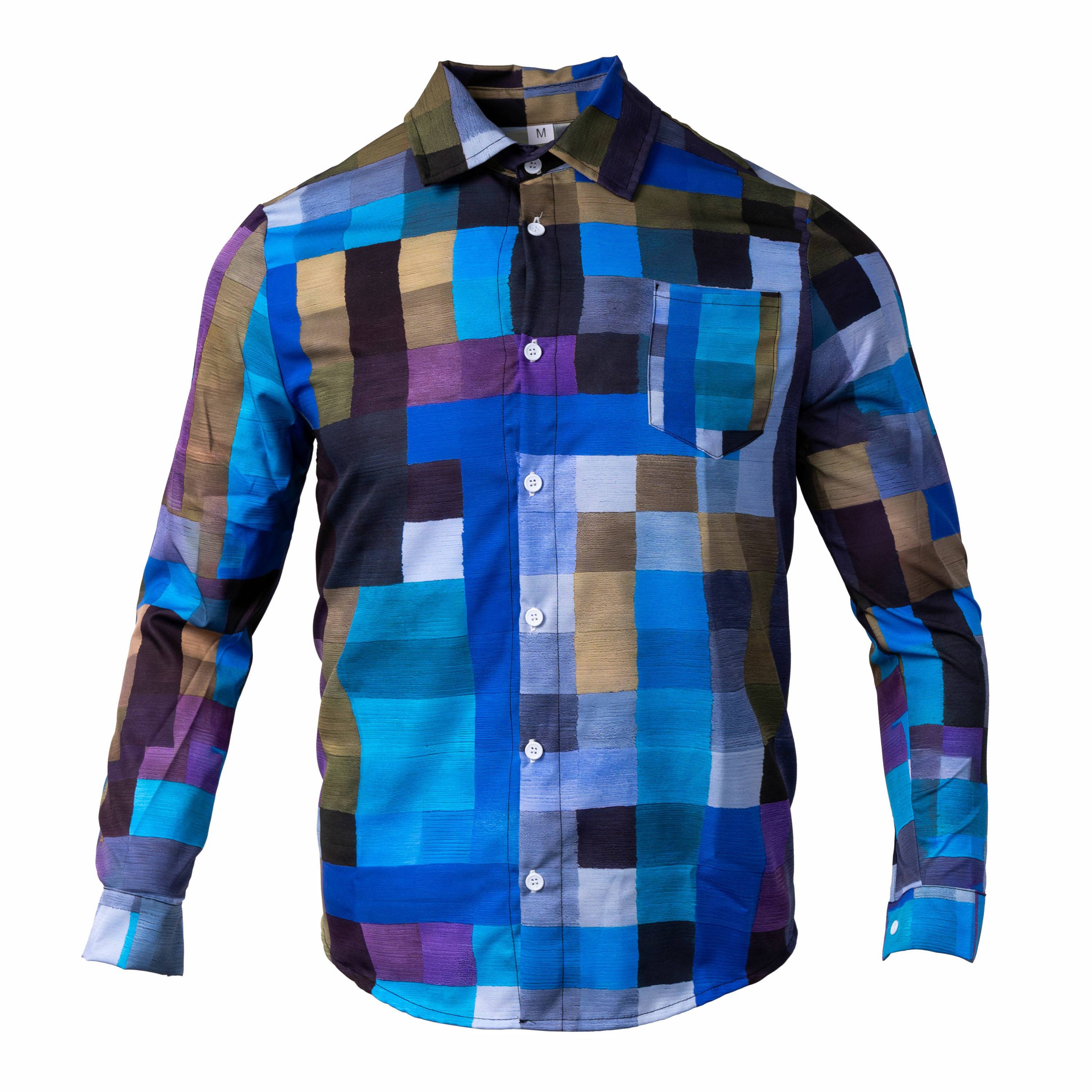 Spencer - Geruit kleurrijk unisex overhemd 5