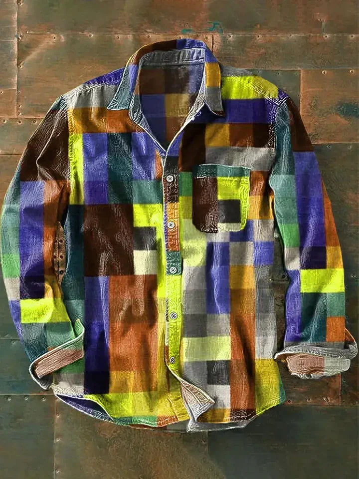 Spencer - Geruit kleurrijk unisex overhemd 6
