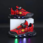 Superheld LED Sneakers voor Kinderen – Met Verlichte Klittenbandsluiting