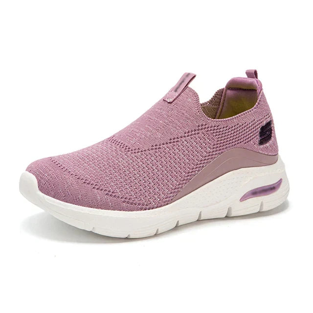 Hommes - Comfortabele zwarte slip-on sneakers