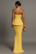 Strapless maxi-jurk 2
