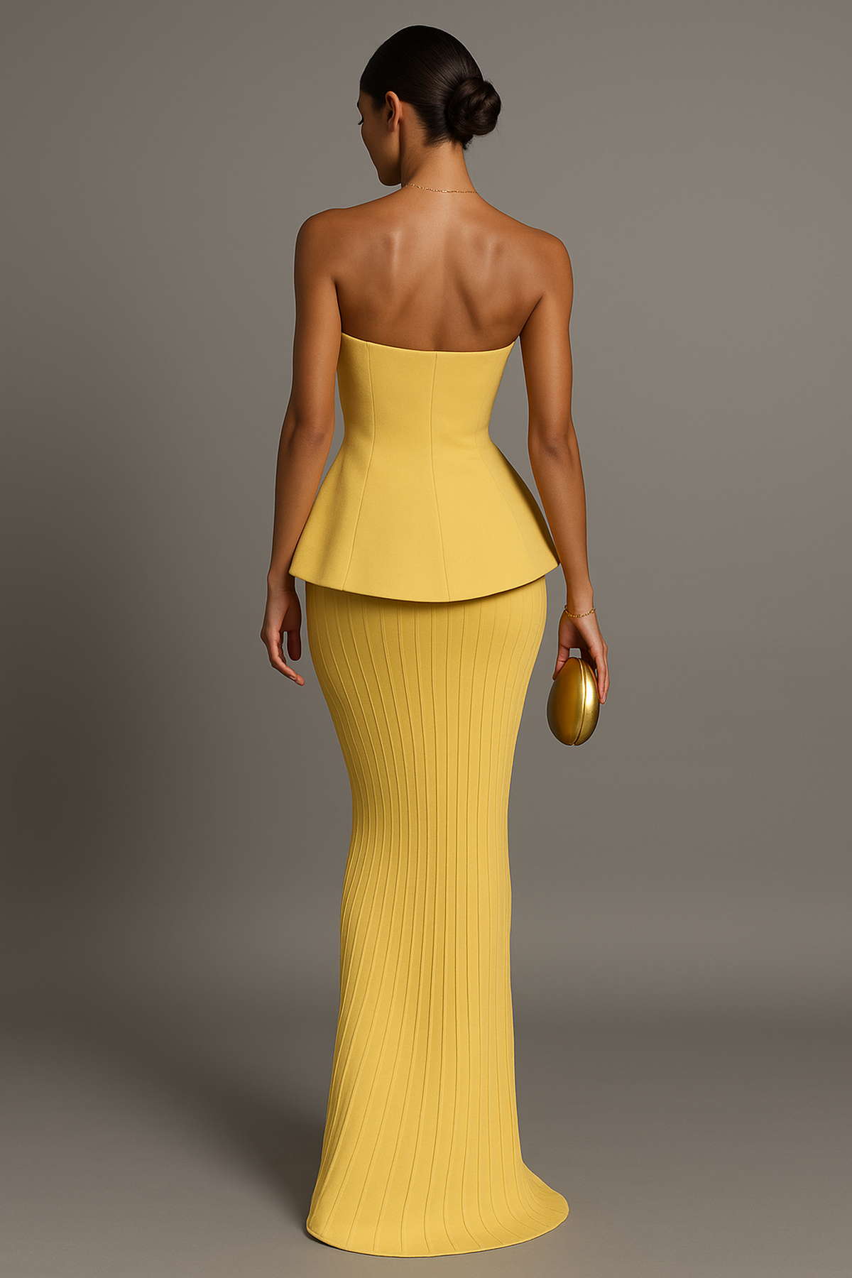 Strapless maxi-jurk 2