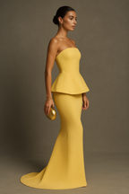 Strapless maxi-jurk 3