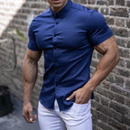 Stretch Muscle Shirt met Korte Mouwen - LeoFit 5