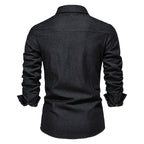 Stretch katoenen denim overhemd - Logan 4