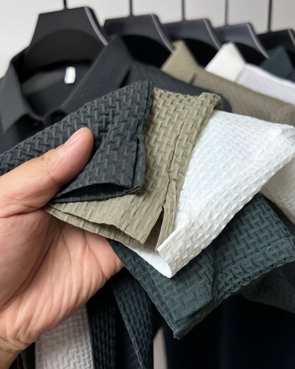 Strijkvrij slim fit poloshirt | Gestructureerd 2