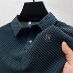 Strijkvrij slim fit poloshirt | Gestructureerd 9