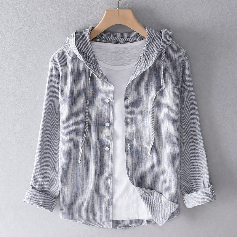 Linnen Shirt Gevoerd Lichtgewicht Ademend Casual Top