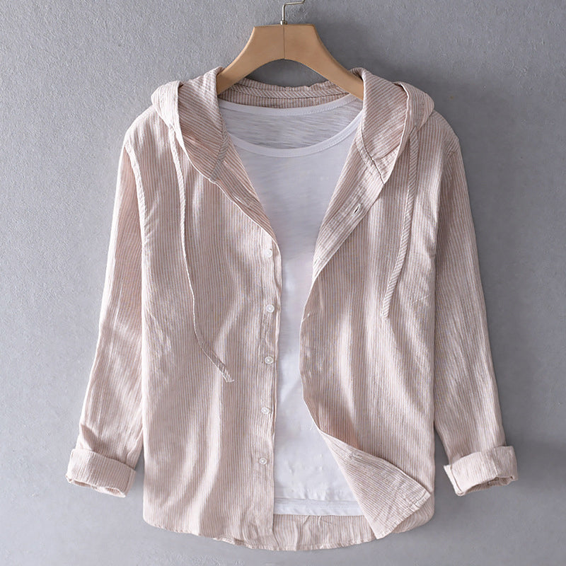 Linnen Shirt Gevoerd Lichtgewicht Ademend Casual Top
