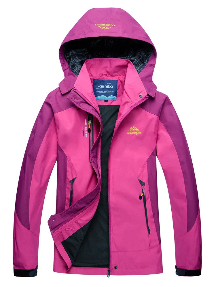 Dames Regenjas – Waterdichte Jas met Capuchon voor Betrouwbare Bescherming