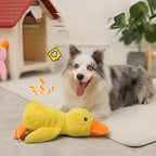 Grote Duurzame Pluche Eend Speelgoed voor Honden - Zachte Knuffelige Comfort