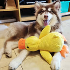 Grote Duurzame Pluche Eend Speelgoed voor Honden - Zachte Knuffelige Comfort