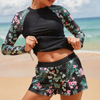Tankini Set Dames met Lange Mouwen en Shorts – Comfortabele Zwemkleding 2