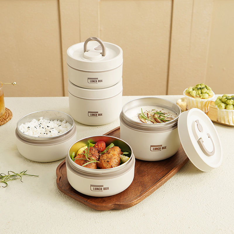 ThermoBox meerlaagse geïsoleerde lunchbox met GRATIS draagtas 1